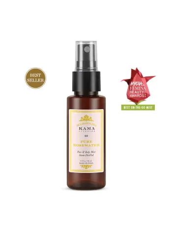 Розовая вода Kama Ayurveda: 50 мл чистоты для лица и тела